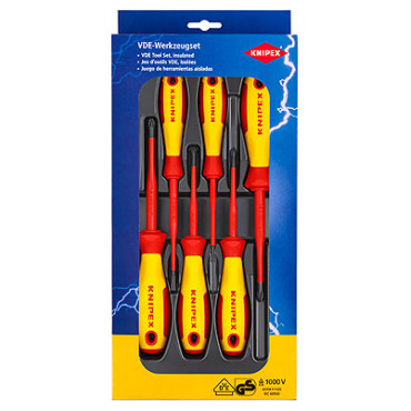 Набор отвёрток VDE диэлектрических KNIPEX KN-002012V04