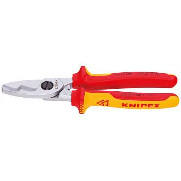 Ножницы для резки кабелей с двойными режущими кромками KNIPEX KN-9516200SB