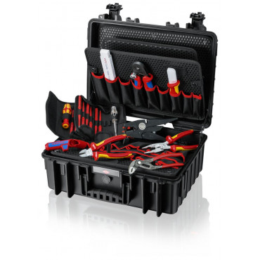 Инструментальный чемодан 24 предмета KNIPEX Robust23 Electric