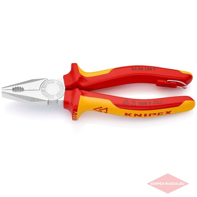 Плоскогубцы комбинированные KNIPEX KN-0306180T KN-0306180T ...