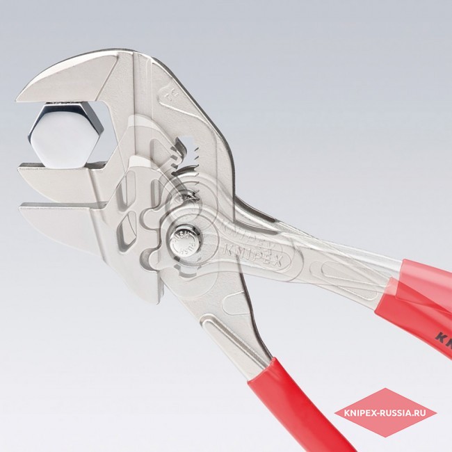 Клещи переставные-гаечный ключ c ручками под углом 15°, 250 мм, KNIPEX KN-8643250