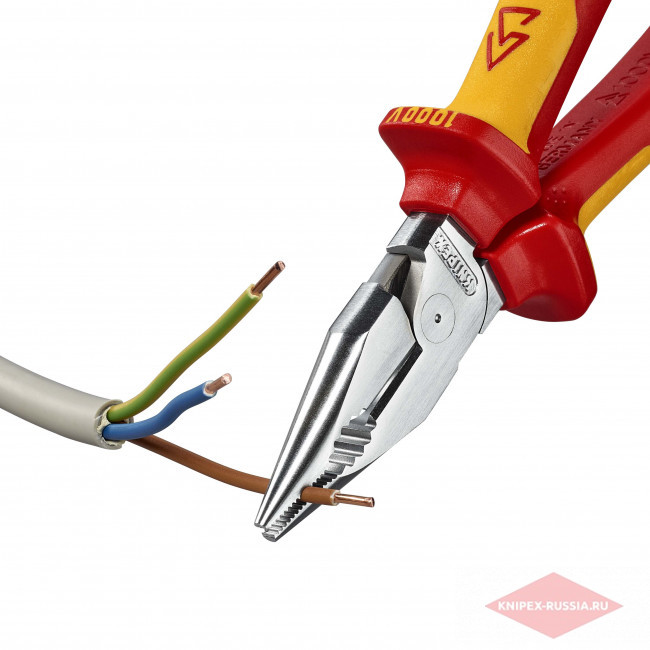 Плоскогубцы комбинированные остроконечные с удлинёнными губками KNIPEX KN-0826185