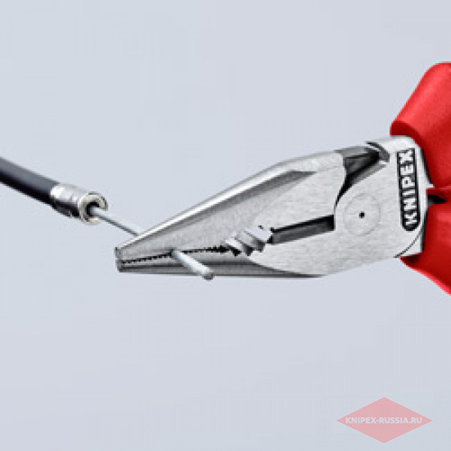 Плоскогубцы комбинированные остроконечные с удлинёнными губками KNIPEX KN-0822145SB