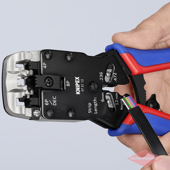 Инструмент для опрессовки штекеров типа Western KNIPEX KN-975112SB