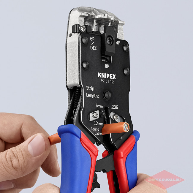 Инструмент для опрессовки штекеров типа Western KNIPEX KN-975112SB